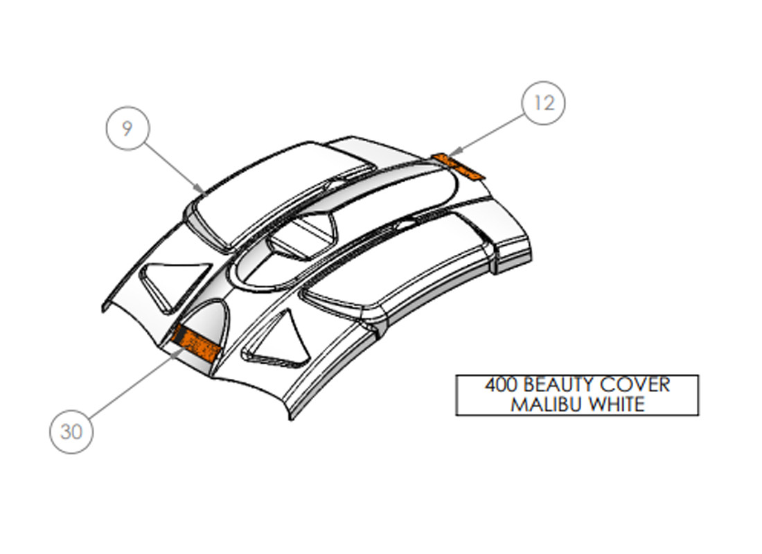 400 BEAUTY COVER MALIBU WHITE