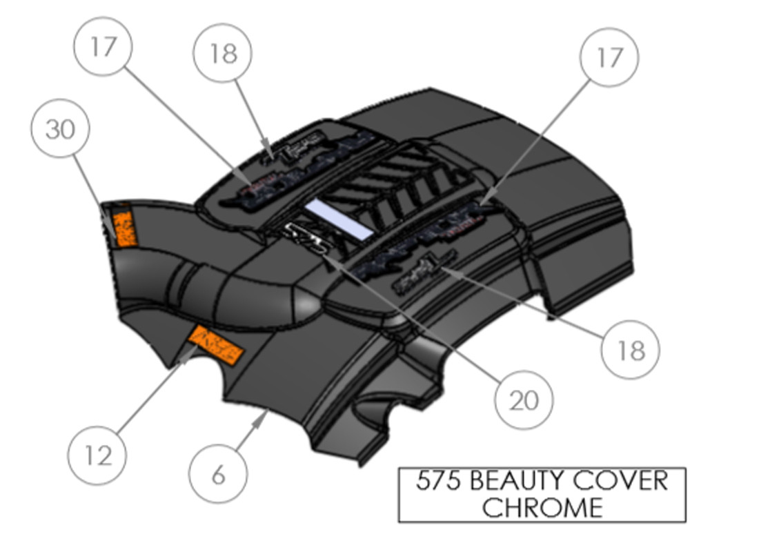 575 BEAUTY COVER CHROME