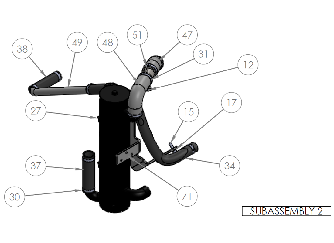 SUBASSEMBLY 2 SUBASSEMBLY 2