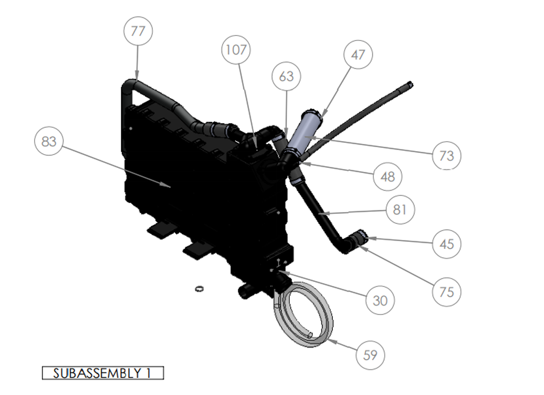 SUBASSEMBLY 1 SUBASSEMBLY 1