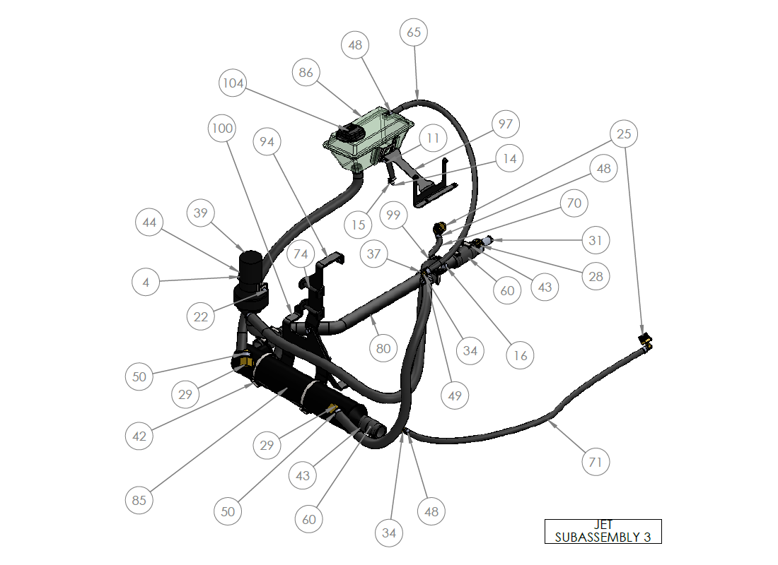 JET SUBASSEMBLY 3