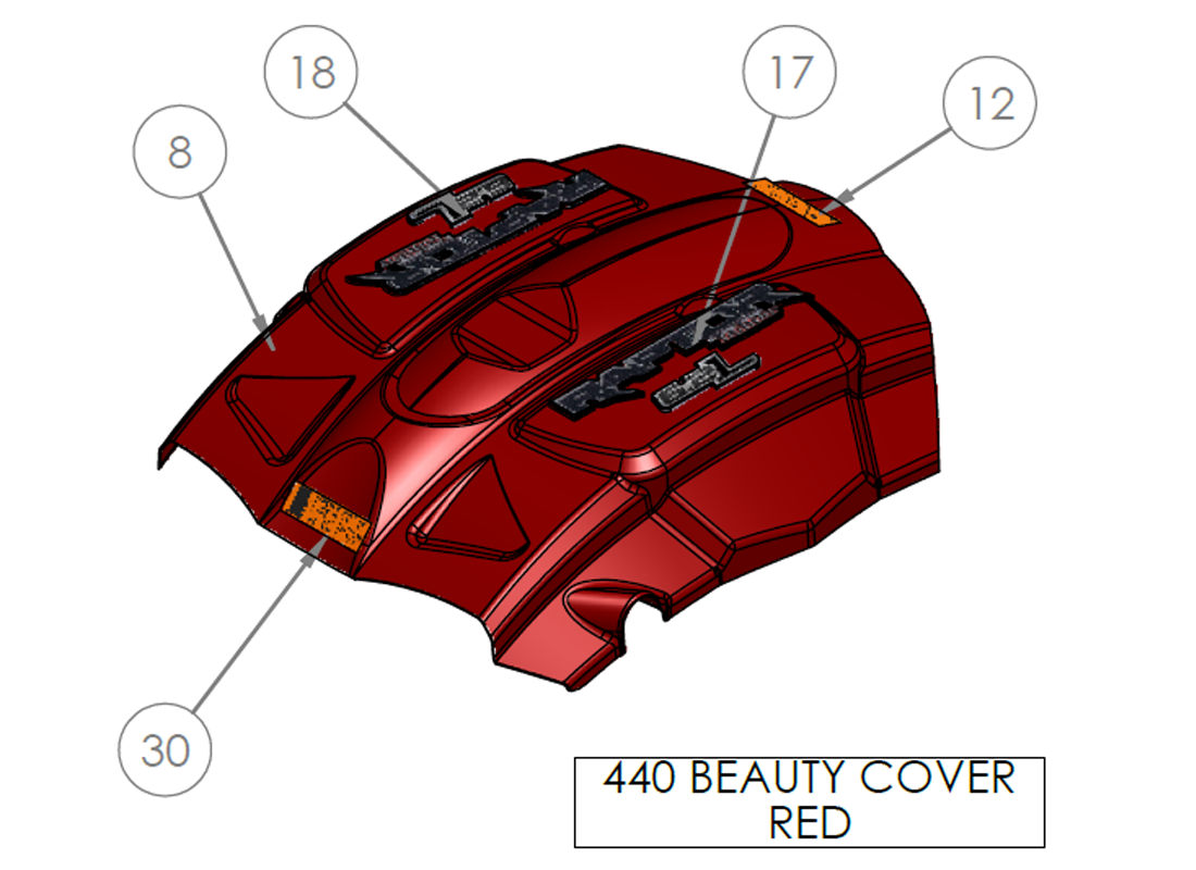 440 BEAUTY COVER RED
