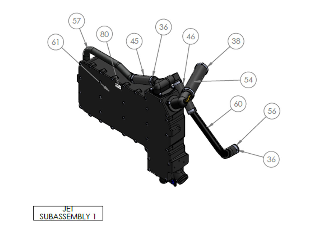 JET SUBASSEMBLY 1 JET SUBASSEMBLY 1