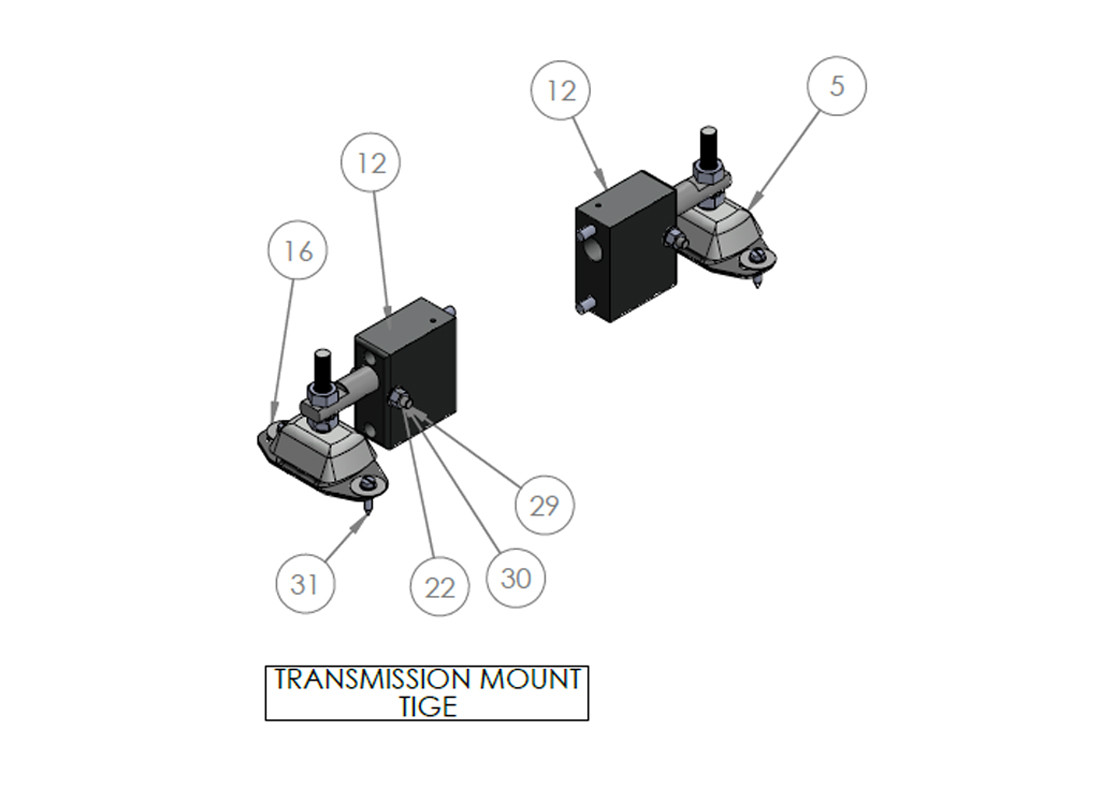 TRANSMISSION MOUNT TIGE TRANSMISSION MOUNT TIGE