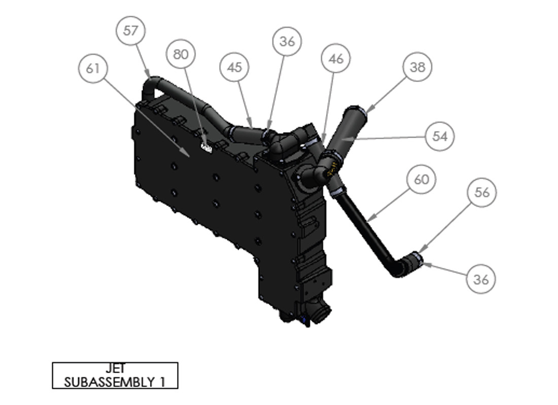 JET SUBASSEMBLY 1 JET SUBASSEMBLY 1