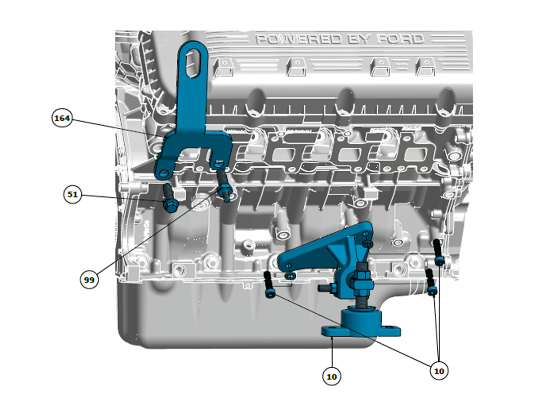 Lift Rings and Engine Mounts to Block - Port