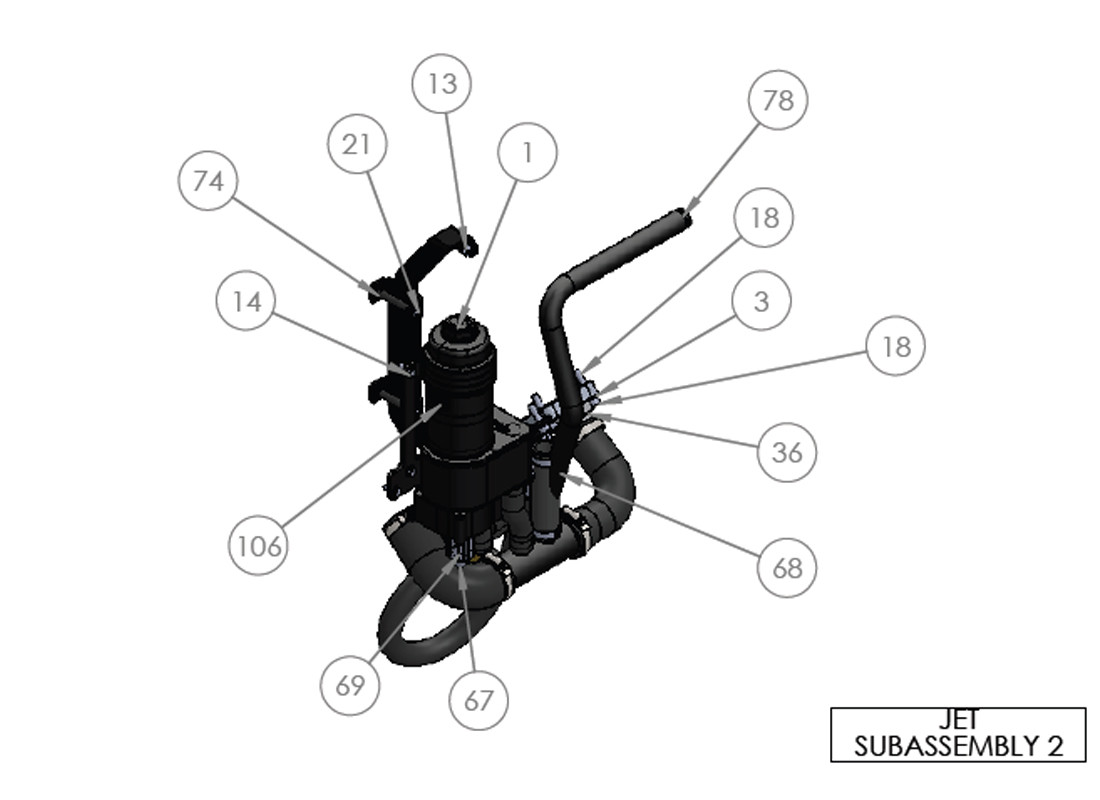 JET SUBASSEMBLY 2 JET SUBASSEMBLY 2