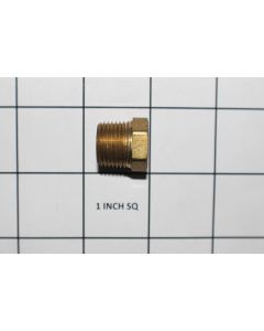 FITTING PLUG 3/8 HEX BRASS