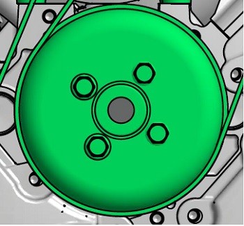 WATER CIRC PUMP DRIVER 6.2 FORD