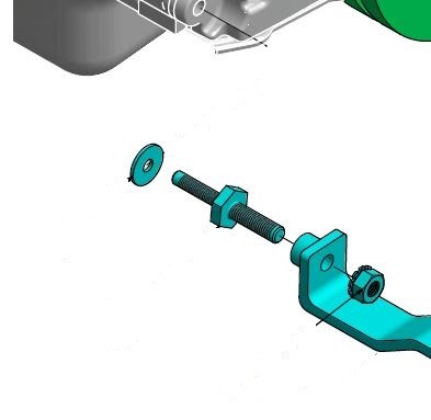 STUD TIMING COVER/RWP BKT 6.2 FORD