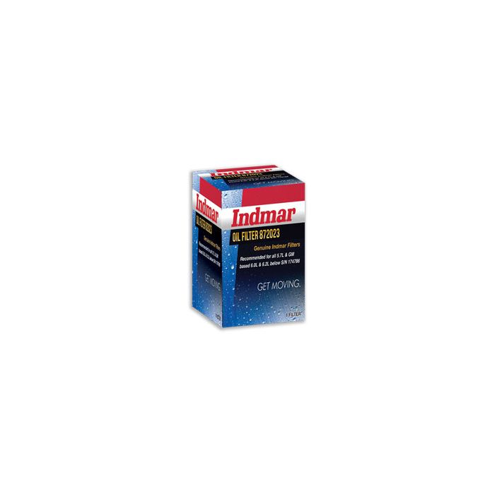 872023-1 INDMAR OIL FILTER GM 5.7, 8.1,454 SINGLE