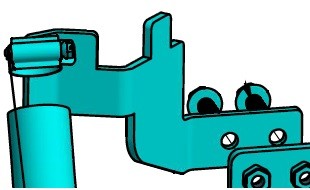 Indmar BRACKET, THROTTLE 6.0L