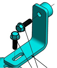 Indmar BRACKET, THROTTLE ARM