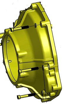 BELL HOUSING BTM E-COATED 6.2 REV D